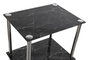 DKD Home Decor Estantería Moderna Plateada Acero y Cristal 40x30x105 cm