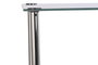 DKD Home Decor Estantería Moderna Plateada Acero y Cristal 40x30x105 cm