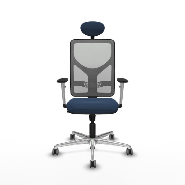 PIQUERAS Y CRESPO Silla de oficina Motilla con mecanismo Sincro, Azul marino y Gris PIQUERAS Y CRESPO Silla de oficina Motilla con mecanismo Sincro, Azul marino y Gris