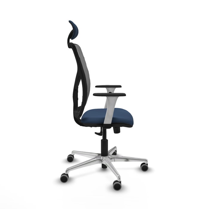 PIQUERAS Y CRESPO Silla de oficina Motilla con mecanismo Sincro, Azul marino y Gris PIQUERAS Y CRESPO Silla de oficina Motilla con mecanismo Sincro, Azul marino y Gris