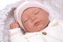 Muñecas Arias Muñeca Reborn Macarena 45 cm con Saco de Dormir (Ojos Cerrados) Español