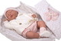 Muñecas Arias Muñeca Reborn Macarena 45 cm con Saco de Dormir (Ojos Cerrados) Español