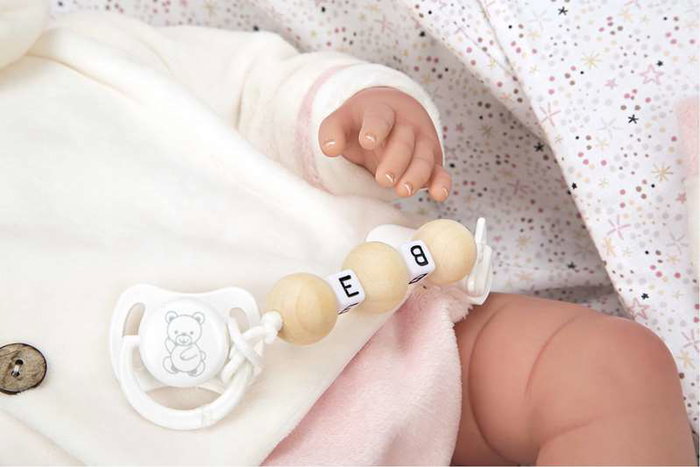 Muñecas Arias Muñeca Reborn Macarena 45 cm con Saco de Dormir (Ojos Cerrados) Español Muñecas Arias Muñeca Reborn Macarena 45 cm con Saco de Dormir (Ojos Cerrados) Español