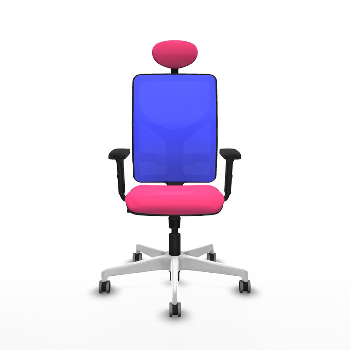 PIQUERAS Y CRESPO Silla de oficina Motilla Rosa y Azul PIQUERAS Y CRESPO Silla de oficina Motilla Rosa y Azul