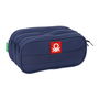 Portatodo Triple Benetton Flag Azul marino 21,5 x 10 x 8 cm