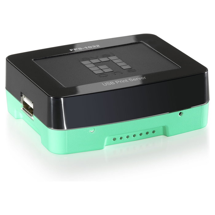 Level One Printserver FSO NFS-0501 1xUSB 2.0 para LAN Ethernet, Negro y Verde, Soporte Windows/Mac/Linux Level One Printserver FSO NFS-0501 1xUSB 2.0 para LAN Ethernet, Negro y Verde, Soporte Windows/Mac/Linux