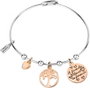 La Petite Story Pulsera Bangle Life Tree + Charms Rose-Ar Gris