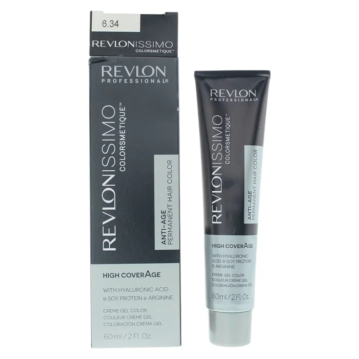 Revlon Revlonissimo Colorsmetique Tinte permanente 6.34 Dark Hazel Blonde 60 ml Revlon Revlonissimo Colorsmetique Tinte permanente 6.34 Dark Hazel Blonde 60 ml