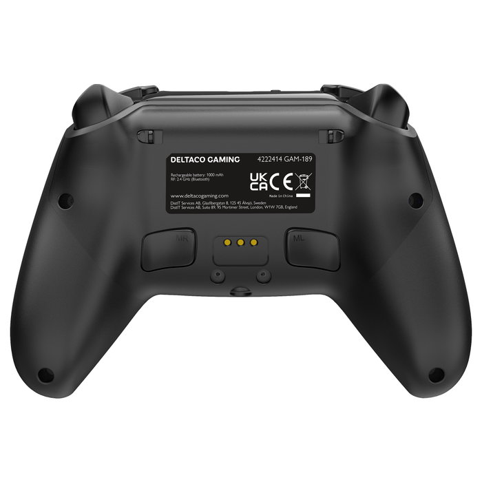 Deltaco Gaming Mando inalámbrico PS5 RGB Hall-Effect schwarz
