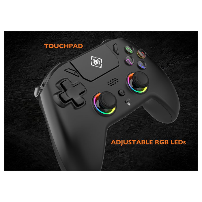 Deltaco Gaming Mando inalámbrico PS5 RGB Hall-Effect schwarz