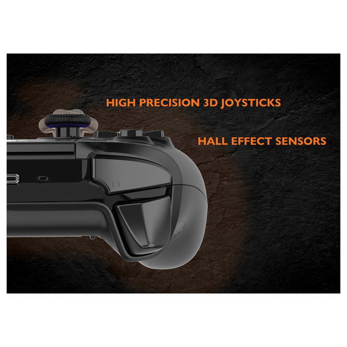 Deltaco Gaming Mando inalámbrico PS5 RGB Hall-Effect schwarz