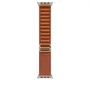 Apple Correa Alpine Loop para Apple Watch 49mm - Marrón Tierra Cocida - Tamaño Medio - Acabado Titanio Natural - MFTC4ZM/A