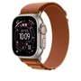 Apple Correa Alpine Loop para Apple Watch 49mm - Marrón Tierra Cocida - Tamaño Medio - Acabado Titanio Natural - MFTC4ZM/A