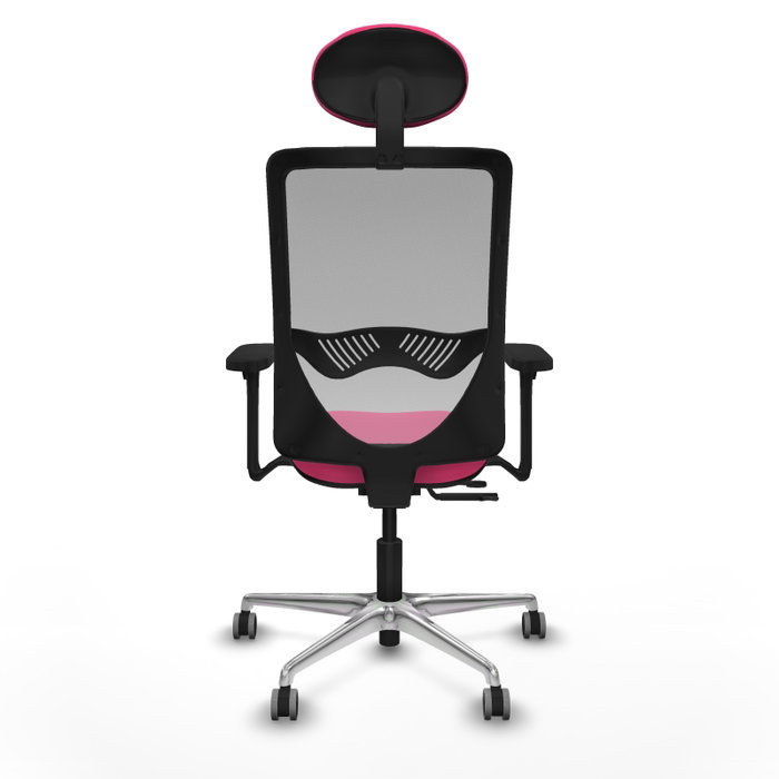 PIQUERAS Y CRESPO Silla de oficina Zulema Rosa y Gris con mecanismo Sincro/Traslack PIQUERAS Y CRESPO Silla de oficina Zulema Rosa y Gris con mecanismo Sincro/Traslack