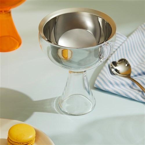Alessi AMMI01S I Copa para Helado Acero Inoxidable Blanco Hielo Alessi AMMI01S I Copa para Helado Acero Inoxidable Blanco Hielo