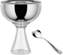 Alessi AMMI01S I Copa para Helado Acero Inoxidable Blanco Hielo
