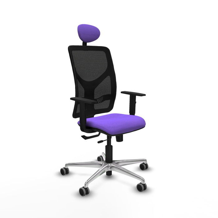 PIQUERAS Y CRESPO Silla de oficina Motilla con mecanismo Sincro/Traslack Lila/Negro PIQUERAS Y CRESPO Silla de oficina Motilla con mecanismo Sincro/Traslack Lila/Negro