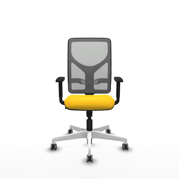 PIQUERAS Y CRESPO Silla de oficina Motilla con mecanismo Sincro, Amarillo y Gris PIQUERAS Y CRESPO Silla de oficina Motilla con mecanismo Sincro, Amarillo y Gris