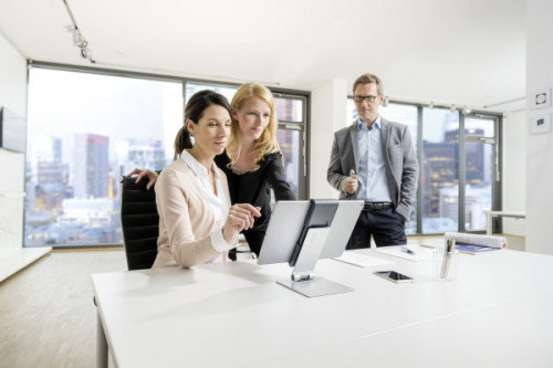 Durable Soporte Elevador Mesa Tablets 7-13 Pulgadas Giratorio 360° para Escritorio Profesional Referencia 8930-23