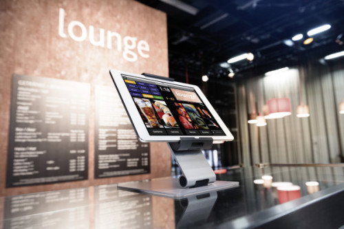 Durable Soporte Elevador Mesa Tablets 7-13 Pulgadas Giratorio 360° para Escritorio Profesional Referencia 8930-23