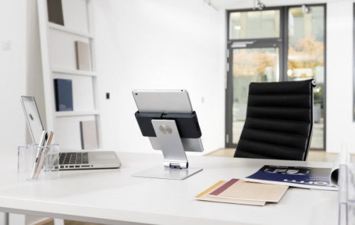 Durable Soporte Elevador Mesa Tablets 7-13 Pulgadas Giratorio 360° para Escritorio Profesional Referencia 8930-23