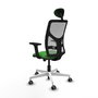 PIQUERAS Y CRESPO Silla de oficina Motilla Verde y Gris