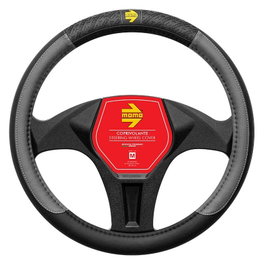 Momo Funda de Volante V.I.P. Black-Grey 38-39cm