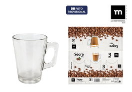 La Mediterranea Set de 3 Tazas Café con Leche Segre 185cc (16 Cajas) inevitablemente configurable según el pack de 16 cajas