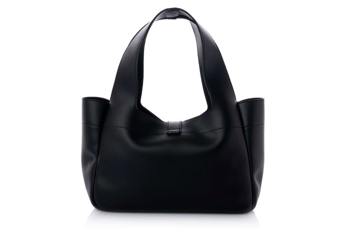 Lucky Bees Bolsa de Hombro Margot Negro Cuero de Polivinilo 32x12x21 cm