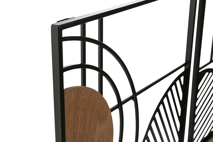 DKD Home Decor Decoración de Pared Moderna Metal y MDF 40x60cm Surtido de 3