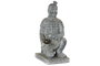 DKD Home Decor Figura de Guerrero Gris Claro