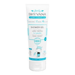 DHYVANA Gel de Ducha Familiar Salvia y Melisa 200ml Eco Certificado COSMOS ORGANIC