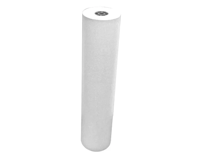 Liderpapel - Papel Kraft Verjurado, Blanco, Ancho 1 m, Longitud 165 m, Gramaje 60 g/m2, Rollo de 10 kg para Embalaje