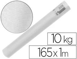 Liderpapel - Papel Kraft Verjurado, Blanco, Ancho 1 m, Longitud 165 m, Gramaje 60 g/m2, Rollo de 10 kg para Embalaje