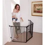 Dreambaby DRE9312742820213 Barrera de seguridad Newport, 3 paneles, ajustable 85,5-200 x 74 cm, Bidireccional Negra