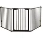 Dreambaby DRE9312742820213 Barrera de seguridad Newport, 3 paneles, ajustable 85,5-200 x 74 cm, Bidireccional Negra