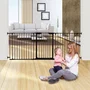 Dreambaby DRE9312742820213 Barrera de seguridad Newport, 3 paneles, ajustable 85,5-200 x 74 cm, Bidireccional Negra