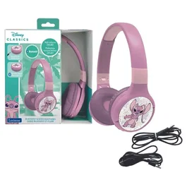 Lexibook Auriculares Angel 2 en 1 Bluetooth y con Cable para Niños, Cómodos y Plegables con Limitación de Sonido