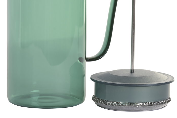 DKD Home Decor Cafetera Basicos Verde 1L Inox Borosilicato 10x20x16 cm