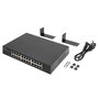 Digitus Conmutador de Red Gigabit Ethernet 24 Puertos No Administrado (Unmanaged) para Rack 19", Negro - Capacidad 48 Gbit/s, 35.7 Mpps, Jumbo Frames