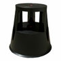 Plabell Taburete estable móvil negro