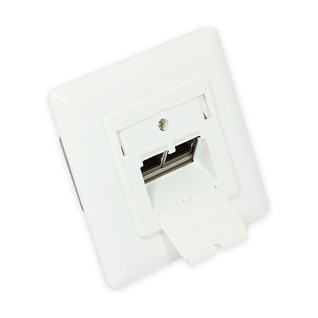 GoodConnections Toma de red Cat. 6, 2xRJ45, blindada, Blanco GoodConnections Toma de red Cat. 6, 2xRJ45, blindada, Blanco