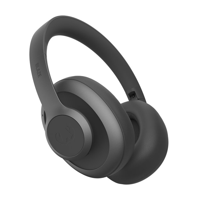 Fresh'N Rebel Auriculares Inalámbricos Diadema Clam Blaze con Cancelación Activa de Ruido, Autonomía 80h, Bluetooth Multipunto, Color Storm Grey