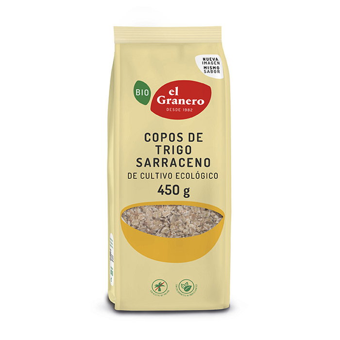 El Granero Integral Copos de Trigo Sarraceno Bio Sin Gluten 450g El Granero Integral Copos de Trigo Sarraceno Bio Sin Gluten 450g