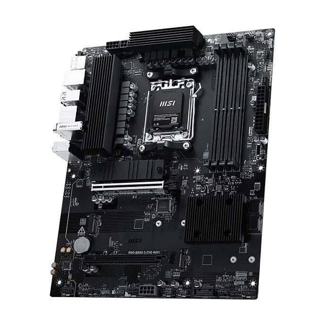 MSI Pro B850-S Evo WiFi ATX - Placa Base AMD B850, AM5, DDR5 256GB, WiFi 7, Bluetooth 5.4, PCIe 5.0, 2.5GbE, 3x M.2, SATA RAID