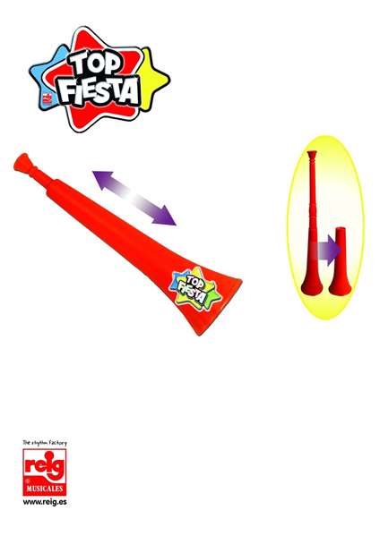 Reig Trompa Estensible de Plástico para Niños a Partir de 3 Años