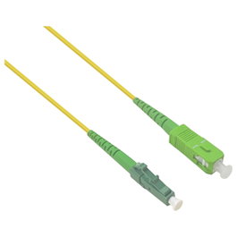 Helos Cable de fibra óptica Simplex LSZH 5m SC/APC-LC/APC Amarillo