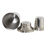 DKD Home Decor Set de Coctelería de 7 Piezas en Acero Inoxidable Grabado Plateado