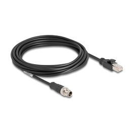 DeLOCK Cable M12 codificación X 8 pin macho a RJ45 macho PVC 5 m