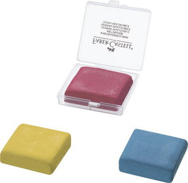 Goma De Borrar Faber-Castell 127321 Moldeable Surt. Azul/Rojo/Amarillo (Carboncillo-Pastel)  (Ud.) (Set de 18)
